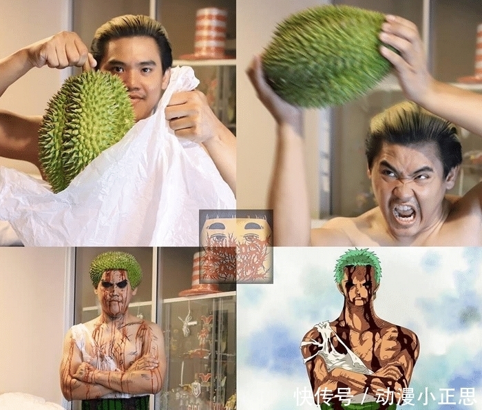 海贼王|海贼王被泰国小哥低成本cos,一人饰两角儿,网友:女帝完美!