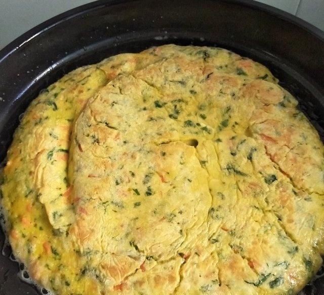 芹菜叶子饼,香软好吃营养,口感丰富,全家人都很喜欢