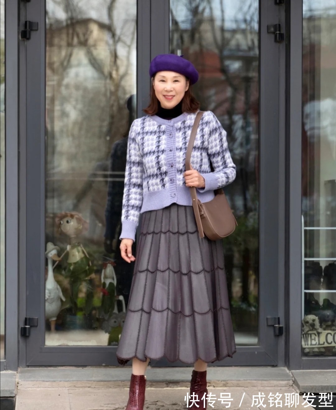 优雅 120斤的微胖奶奶也太会穿了吧,精致搭配优雅气质,看不出有65岁