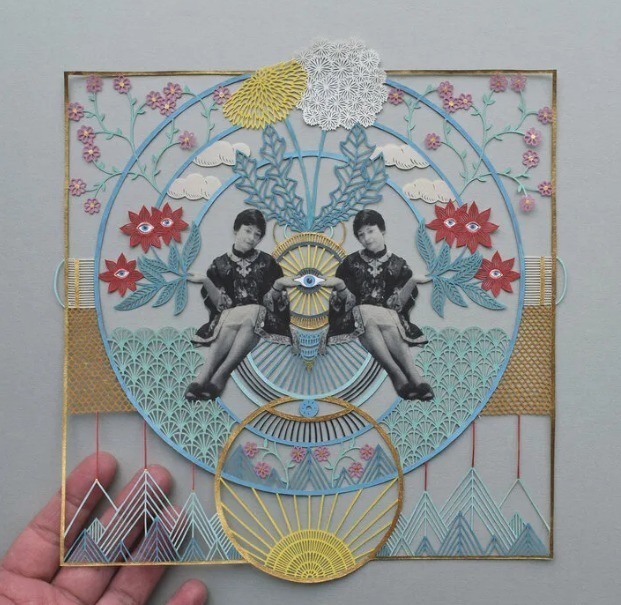 美女#美轮美奂,美女艺术家用一张纸雕刻出奇幻世界