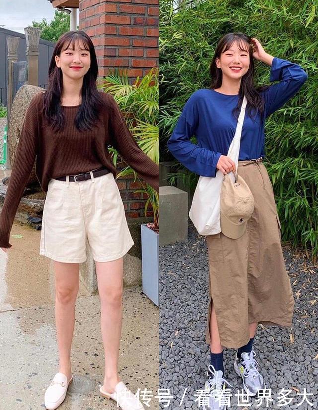 减龄|喜欢韩系风格的小姐姐,来看下时尚博主的穿搭,减龄活泼