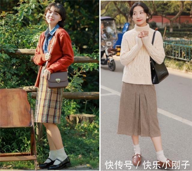身材比例 毛衣搭配半身长裙,冬天就该这么穿,洋气显瘦,让你遇见最美的自己