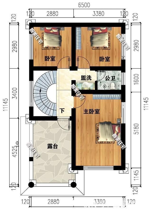 造价|小面宽设计的两栋农村别墅，第一栋造价18万，这户型人人都爱