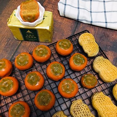 抹茶粉|广式金沙奶黄柿子月饼