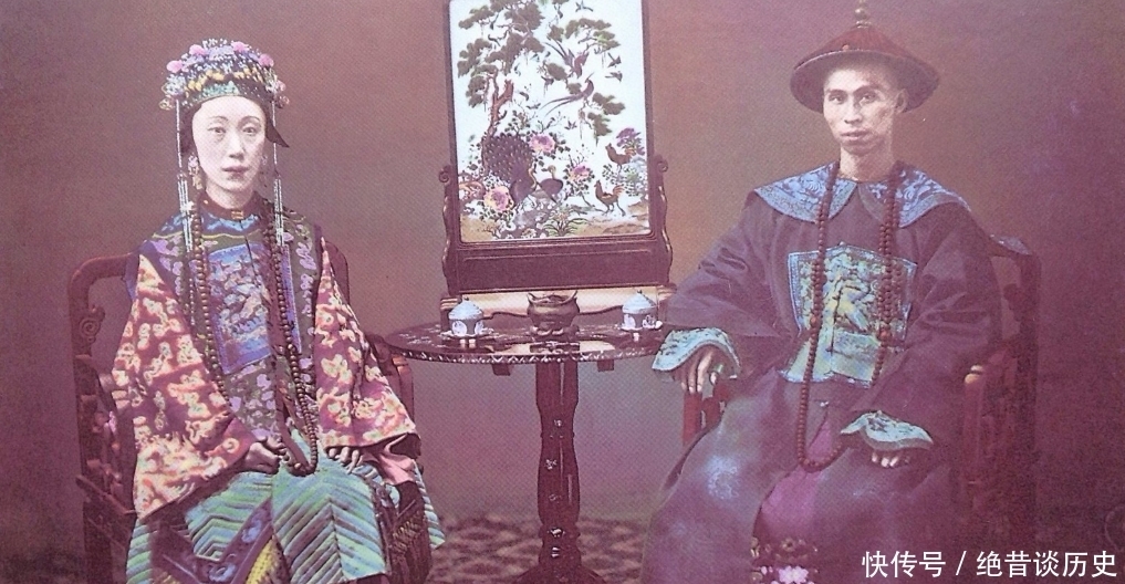 老照片|清末上色老照片:烟花酒楼的卖艺女、曾国藩孙女和李鸿章儿子成婚