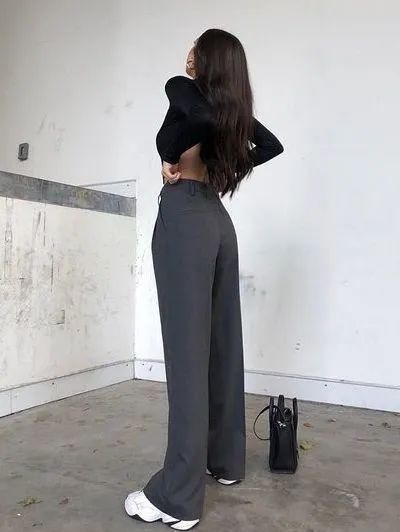 “阔腿裤”输惨了会藏肉的“云朵裤”也太显瘦了吧