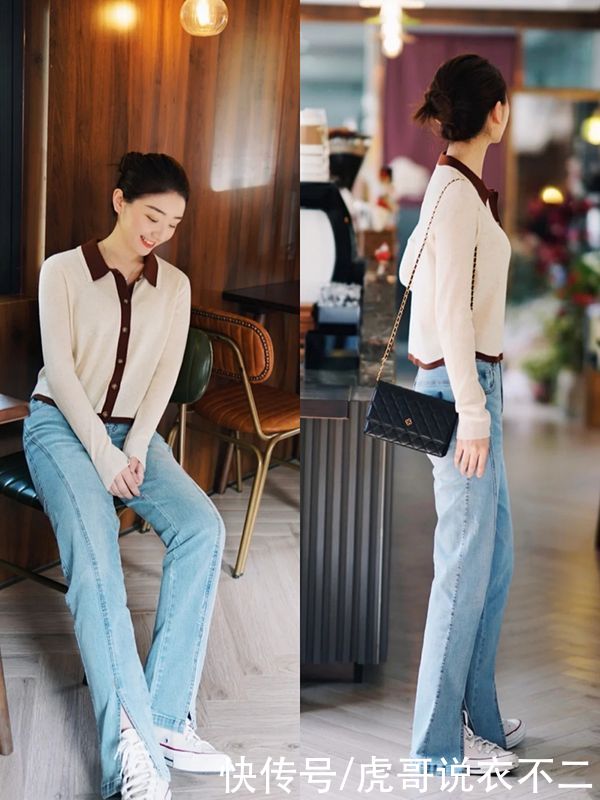 春季穿衣优雅最重要，试试她的搭配方案，轻松打造气质轻熟风