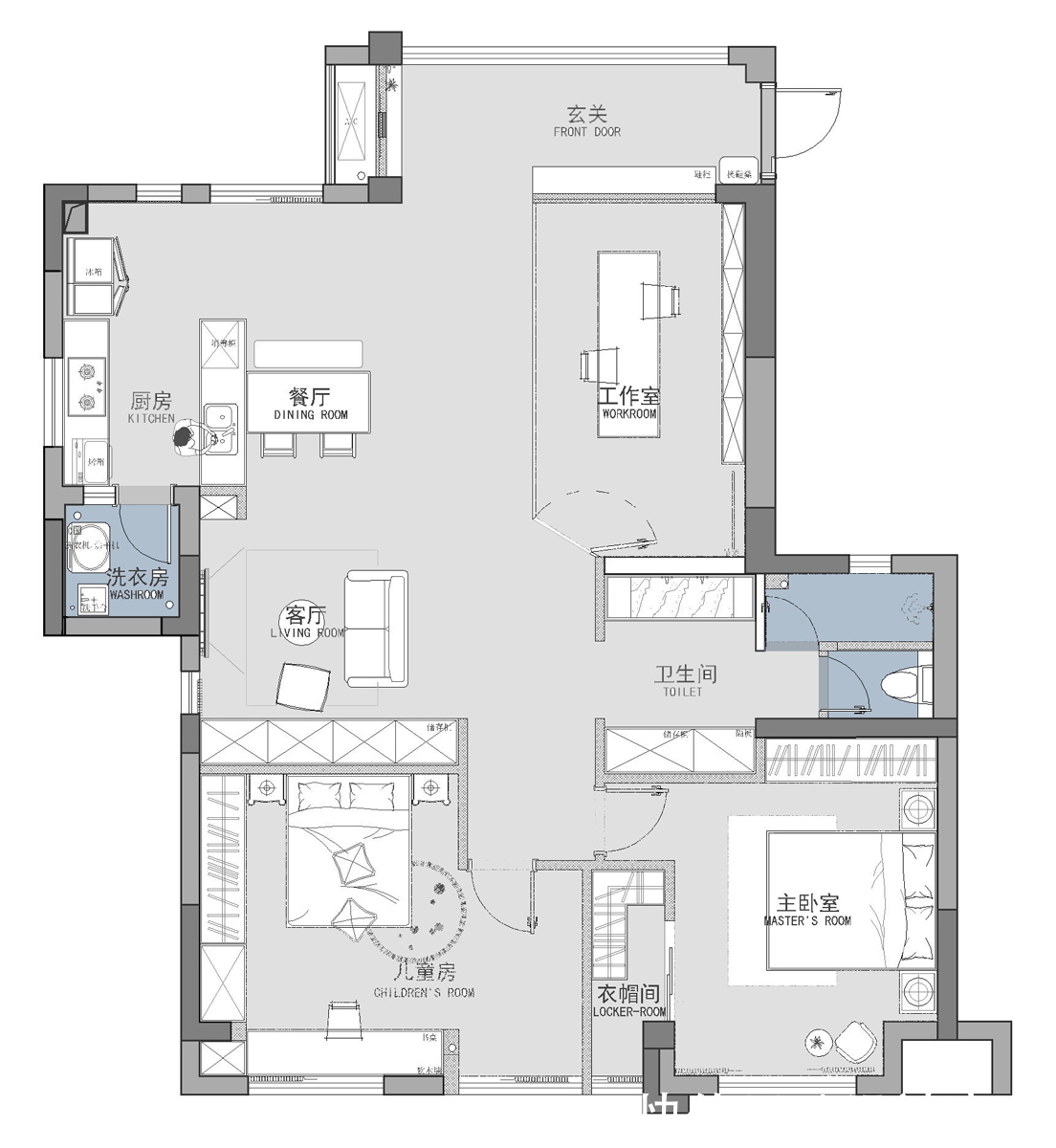 小清新|108㎡简约平层,温馨的日式小清新,生活工作两不耽误