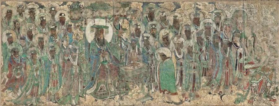 元始天尊#鉴赏｜永乐宫壁画里的色彩美学