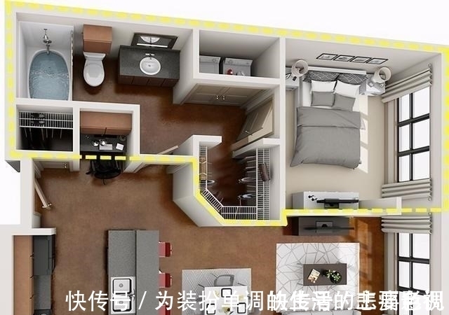 户型|卧室+衣帽间+卫生间，4种方案将功能区整合，实现户型的最优布局