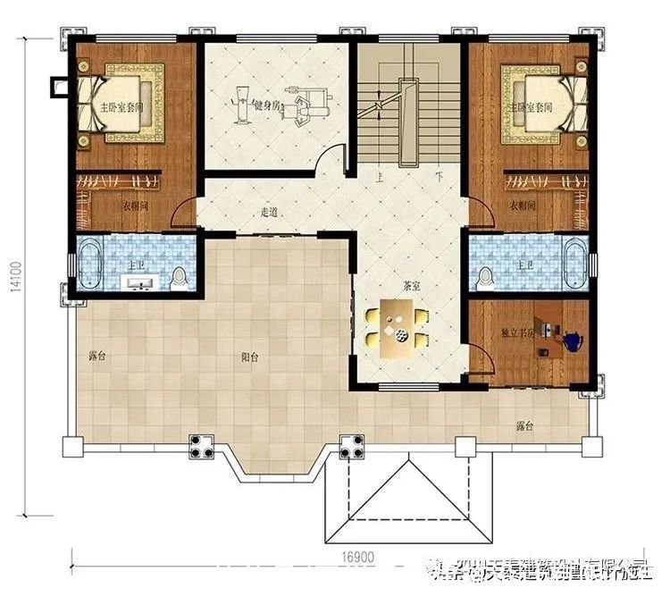 定制|四川遂宁三层欧式豪华别墅定制设计图纸 农村建房图 带旋转楼梯