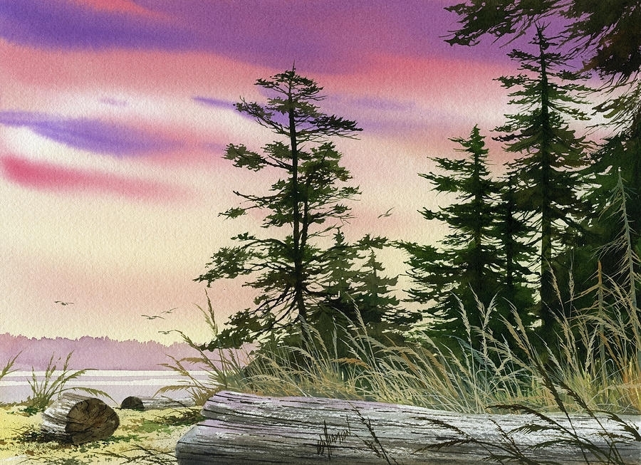 水彩画@风景水彩│ 美国画家James Williamson水彩画海景 作品