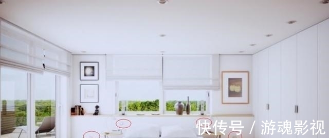 矮柜|床头不得已靠窗,一招化解:加一字形20cm宽矮台面,也当床头柜用