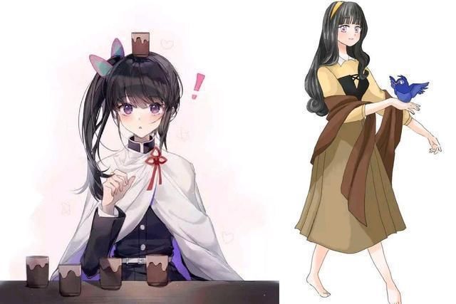 漂亮|当迪士尼公主遇鬼灭画风,人鱼祢豆子太可爱,她们都太漂亮了