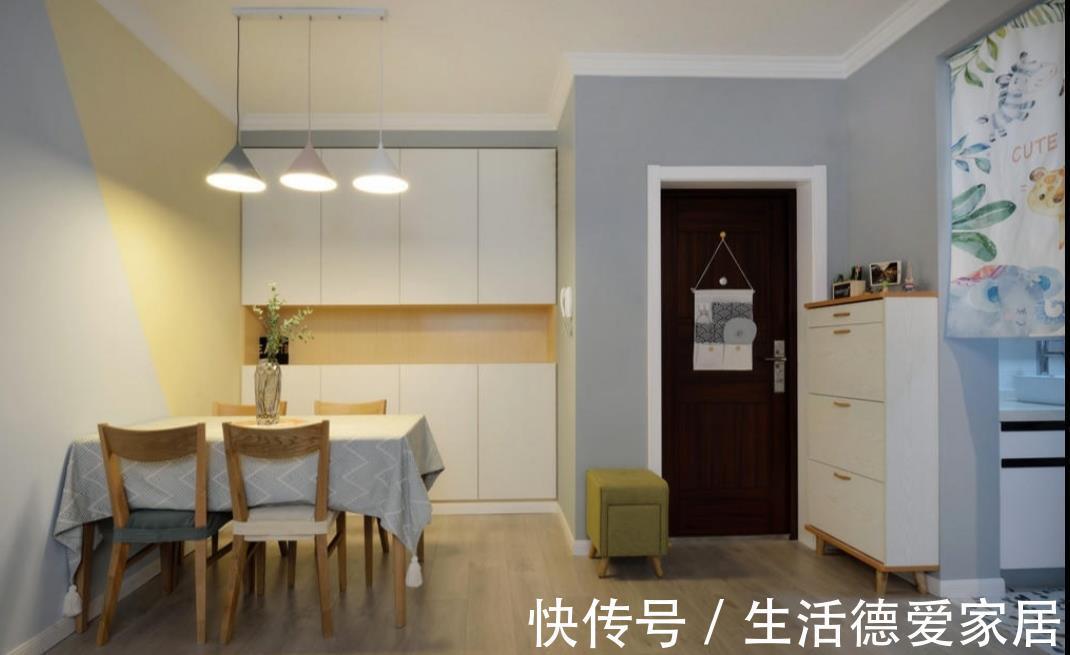 玩耍|70㎡北欧两室,客厅不设收纳柜,随孩子任性玩耍!