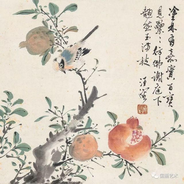 齐白石!笑口常开,多子多福——现当代名家笔下的石榴