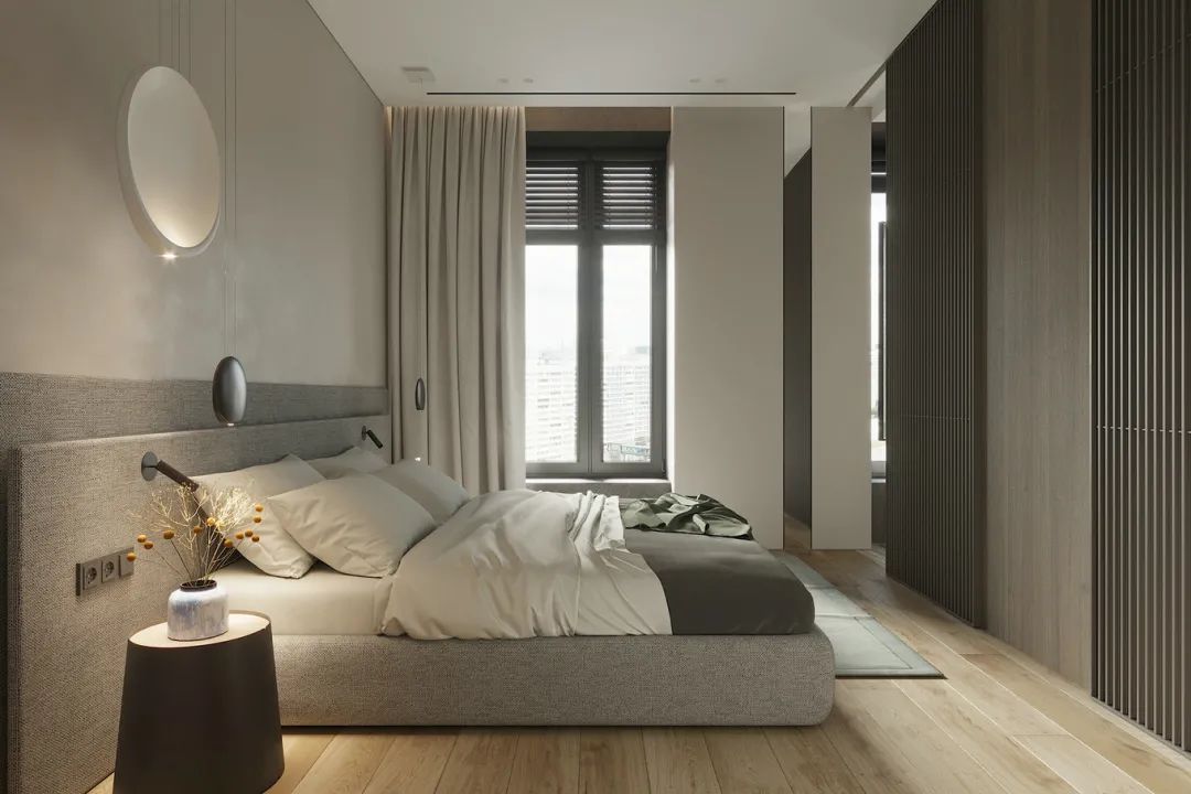 墙面|93㎡现代简约，简洁朴素+低调的灰色，营造舒适从容的氛围感