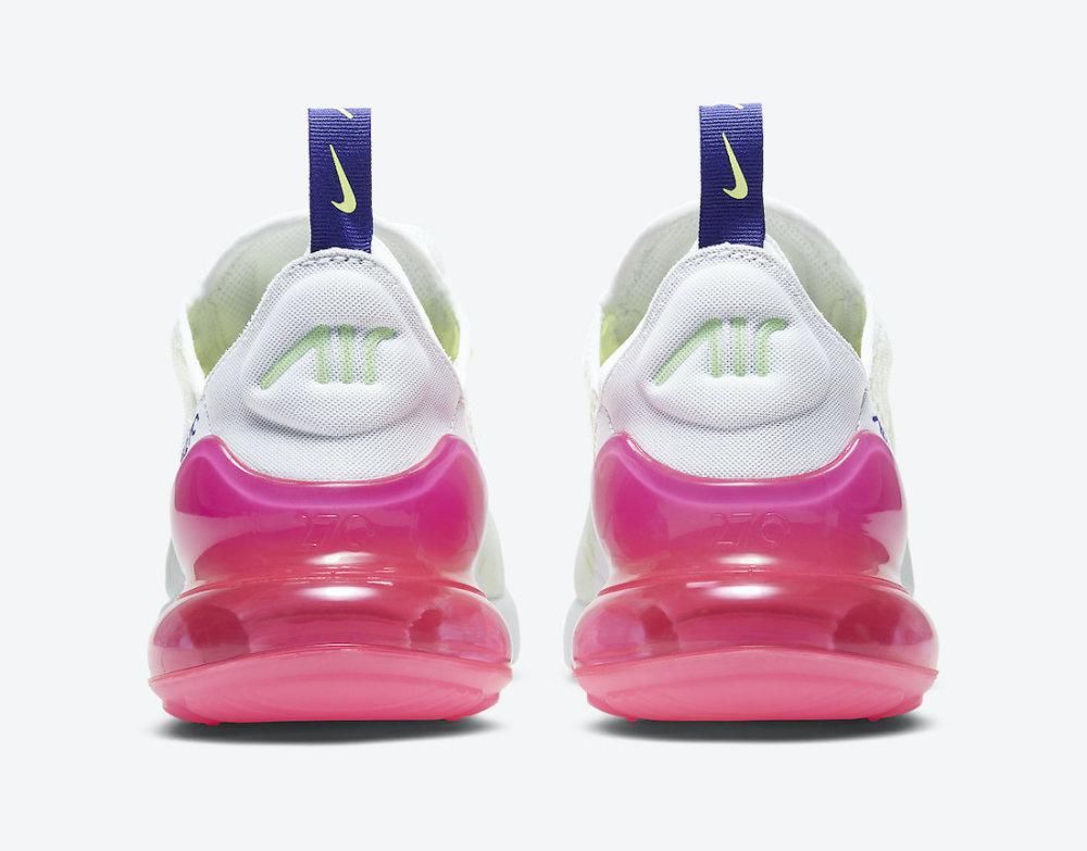 Nike Air Max 270发布，带有霓虹灯绿色和粉色口音