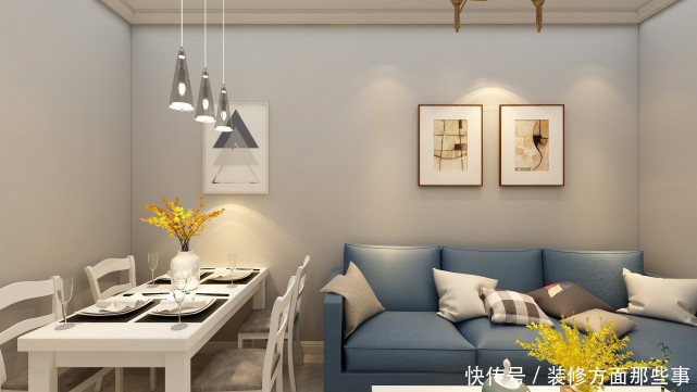 岛台|71平简欧风二居室,厨房做岛台太实用了