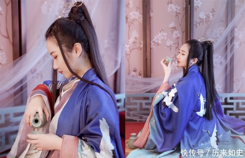 最近“饮酒”汉服火了,看到“银狐”时,网友:借酒消愁不过如此