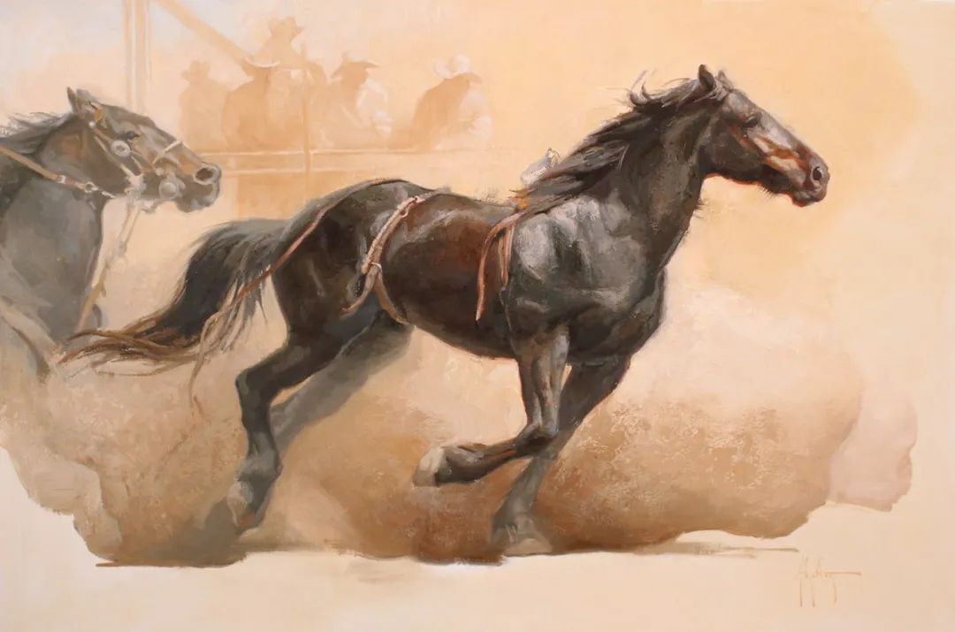 画家|美国90后美女画家,画马堪称一绝!