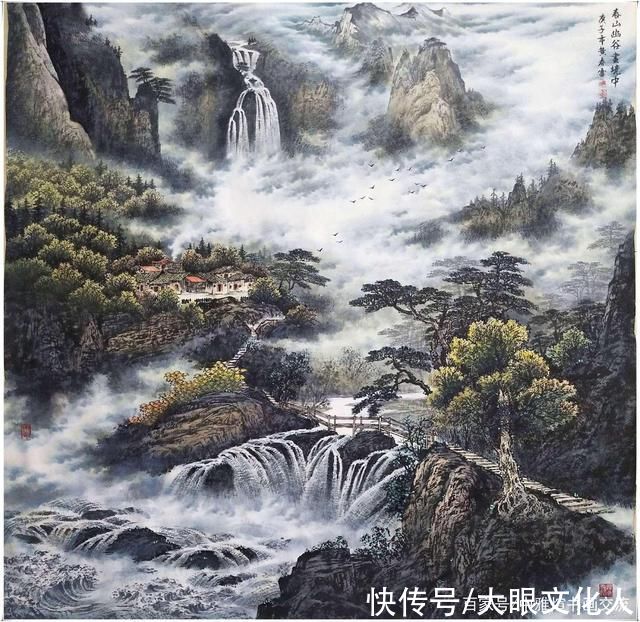 彩墨|著名彩墨画家，国家一级美术师黄春雷老师墨宝欣赏