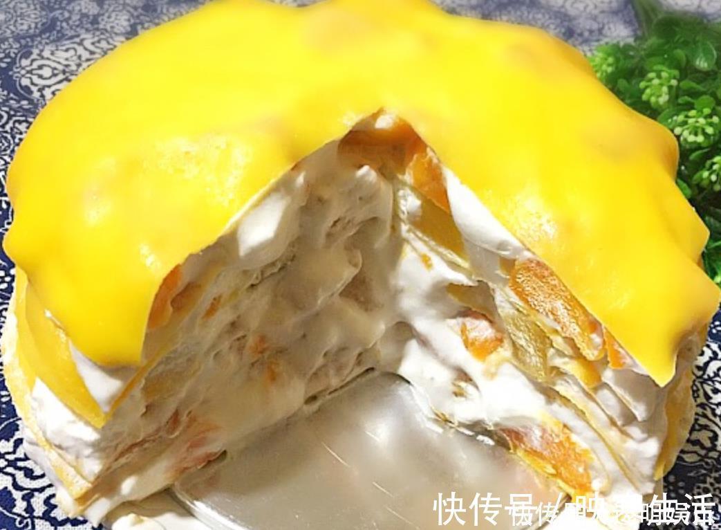 想吃千层蛋糕不用买，教你在家做，不用烤箱，层次丰富，柔软香甜