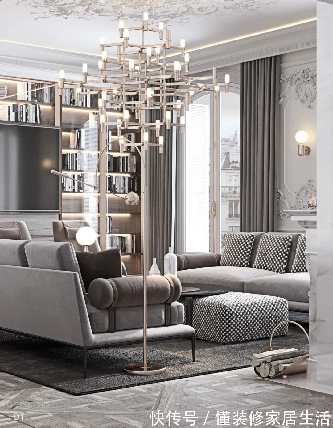 客厅|轻奢系客厅设计