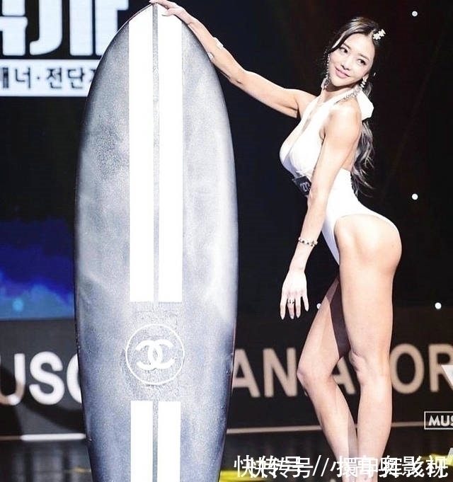 健美模特|韩国新晋健美模特,长相甜美,好一个肌肉芭比