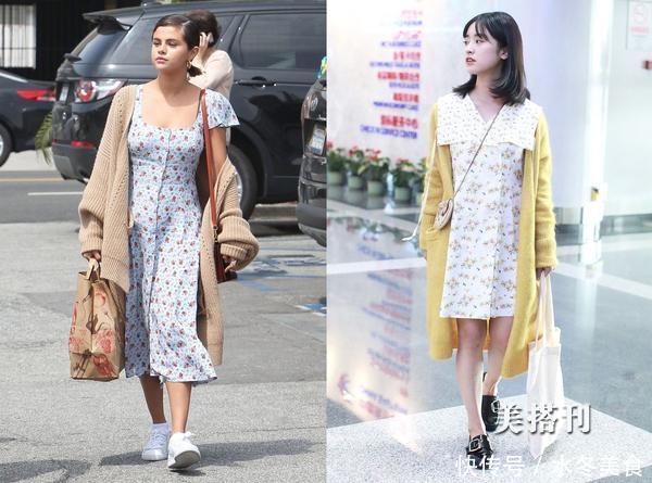 春季最佳搭配组合，针织开衫+裙装已上线，御寒仙美两不误