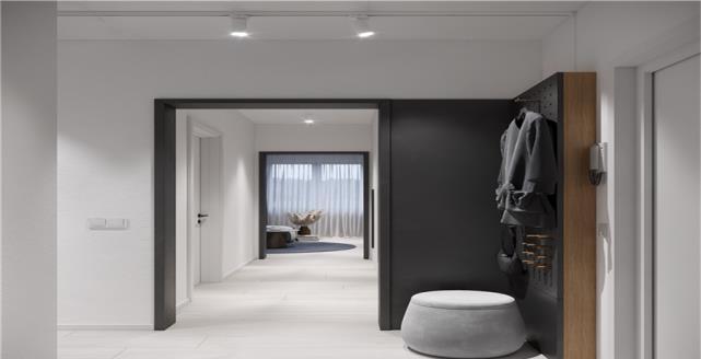 鞋柜|40平一居室柜体的打造将走廊利用,真是处处都是收纳空间