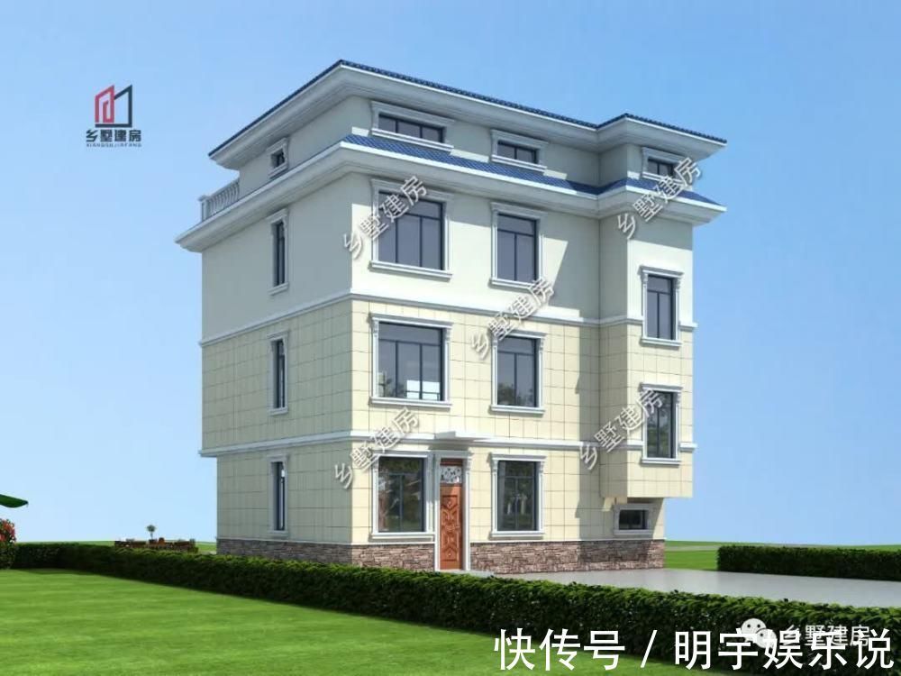 起居厅|农村四层别墅设计，大露台+娱乐室，占地10X8米年轻人也喜欢