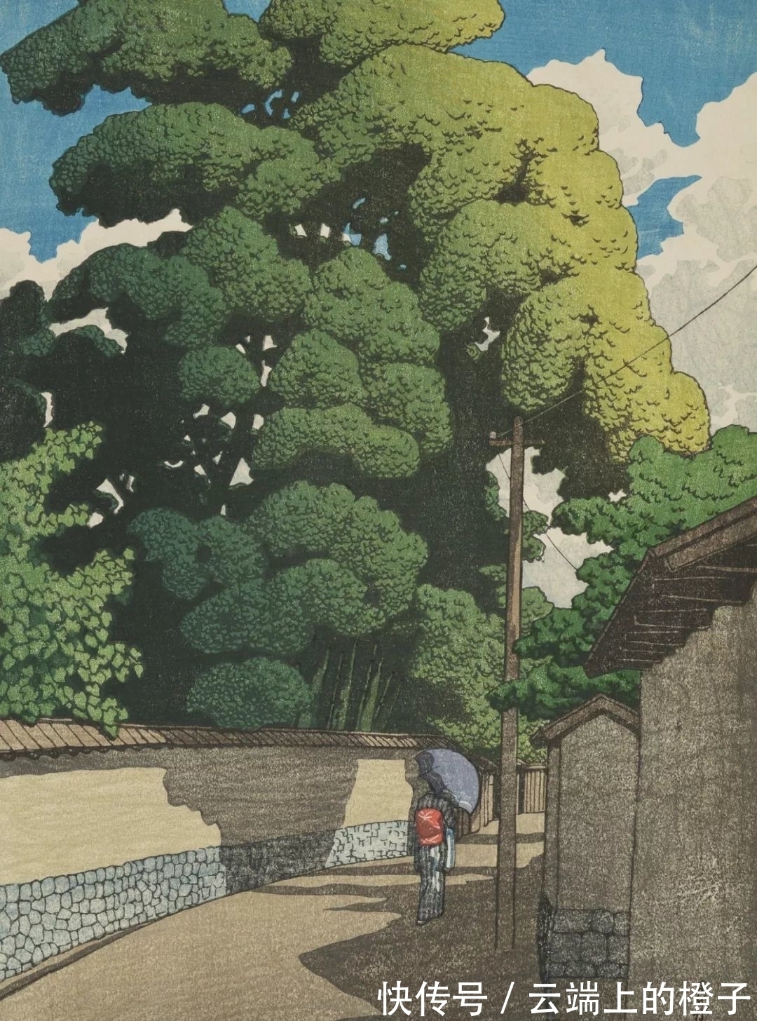 版画$被日本称为旅情诗人的版画家,画风可真唯美,风花雪月好似皆有灵