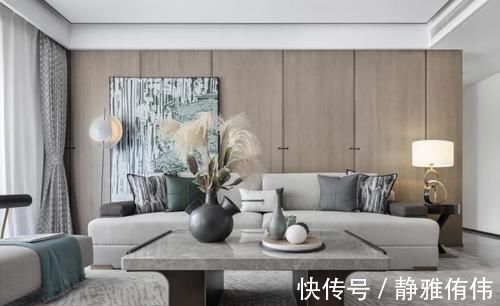 淡雅|120㎡现代轻奢风格新房装修，淡雅配色经典耐看！