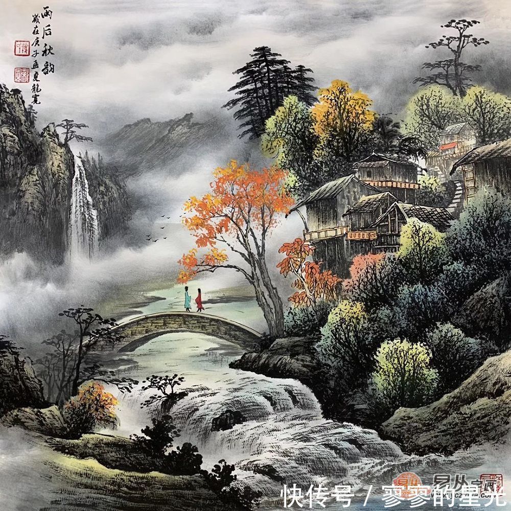 龙宽&画家龙宽 以诗心作画 用彩墨绘出无声的诗