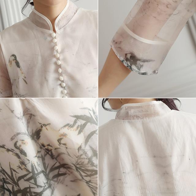 刺绣 秀丽改良版旗袍,尽显东方女性优雅韵味