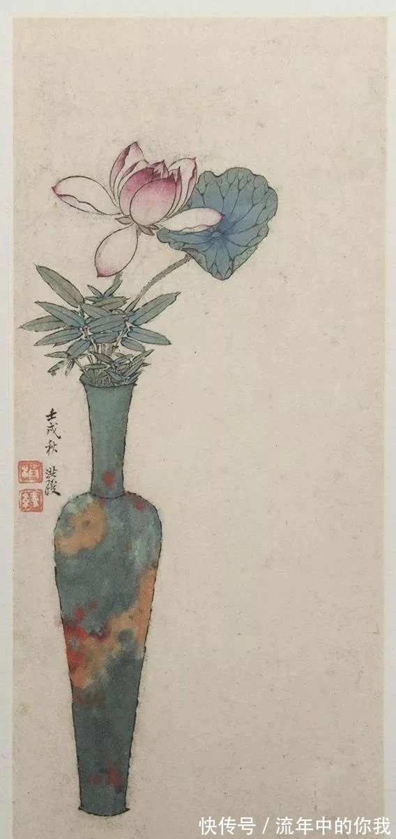 陈老莲$花鸟画|陈老莲画莲,中规中矩,一点不怪异,为什么?