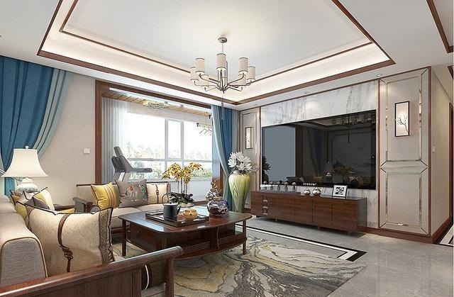 中式|150㎡中式风用红木色,大气美观又有品味,入户便让人心生喜爱