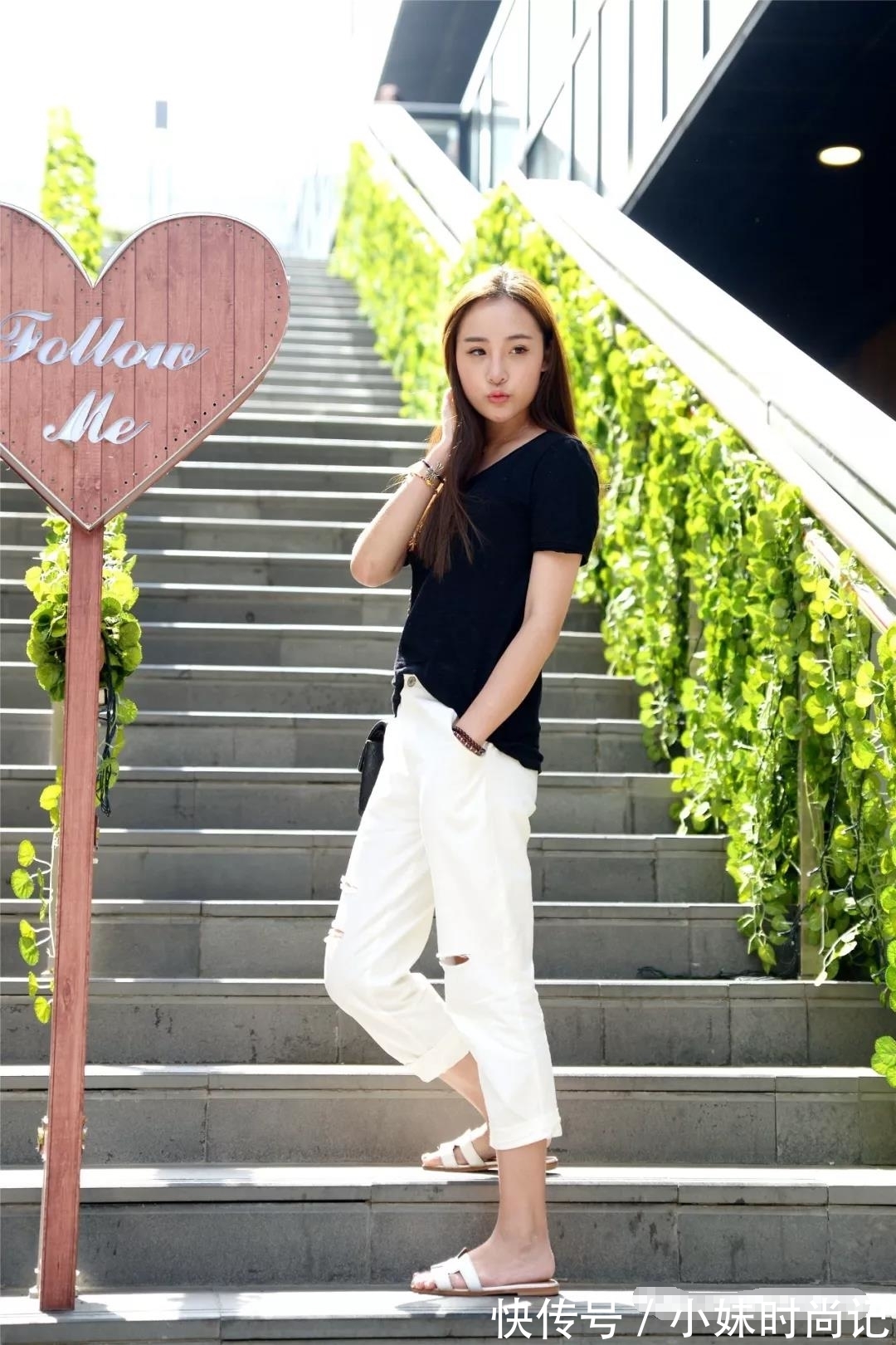 路人 街拍路人,引领时尚潮流的穿衣技巧,让你秒变小清新