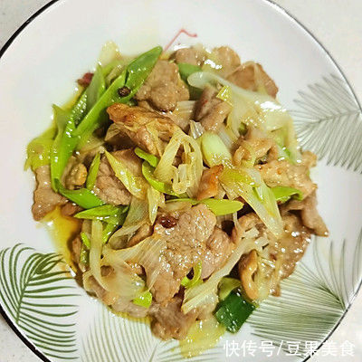 冬日里的葱爆肉，转身盘子就精光
