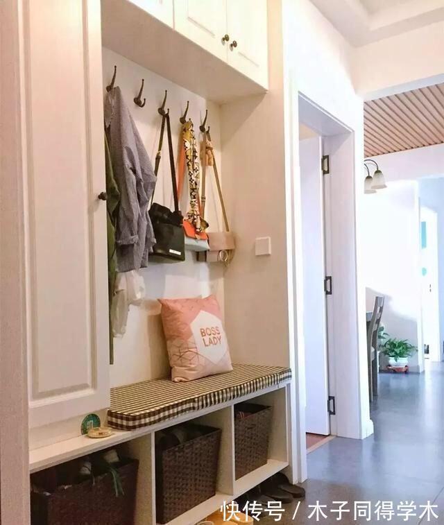 设计|当玄关布置鞋柜后,还可做衣帽架,看看这11个经典玄关设计吧!