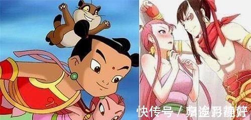 小龙女|动漫中六对情侣长大后的样子,哪吒小龙女壁咚,柯南小兰太甜蜜