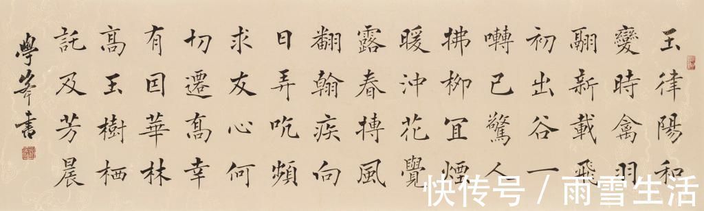 柳楷$他的楷书真精致,既有欧楷的险绝,又有柳楷的筋骨,褚楷的灵动