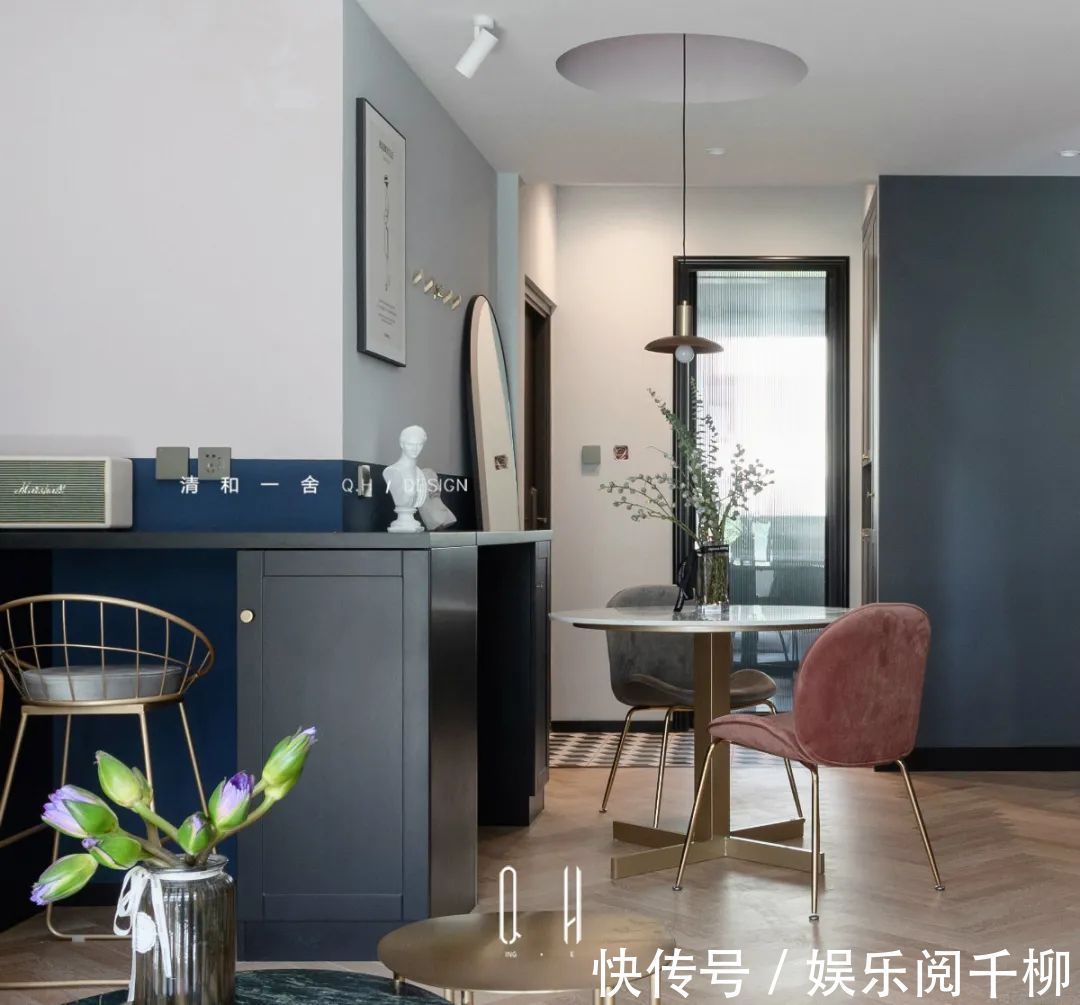 文艺|128㎡现代轻奢,稳重配色+文艺布置,让生活充满诗意与情趣