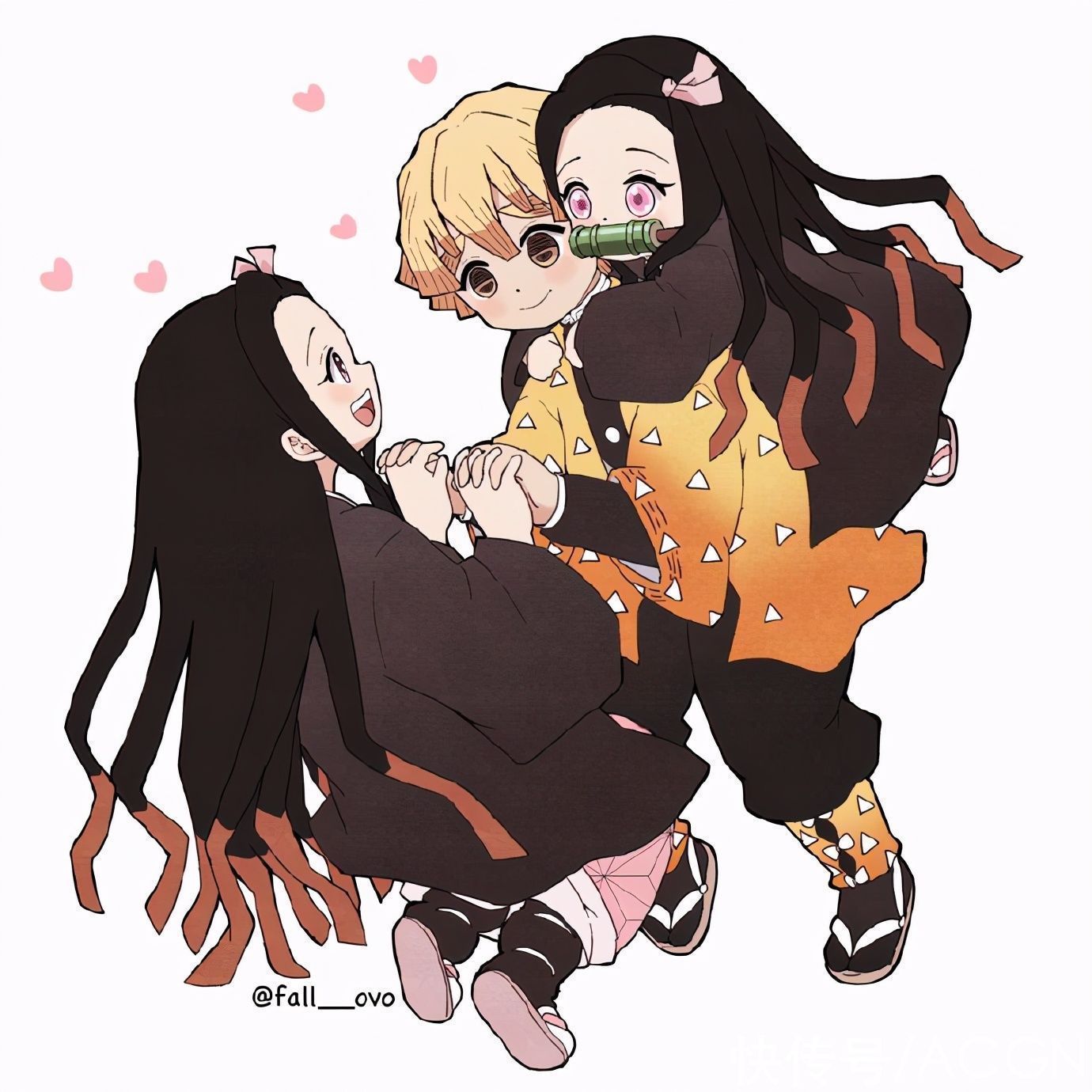 鬼灭之刃|鬼灭之刃：善逸祢豆子太会秀恩爱了！COS白雪公主，还一起逛街