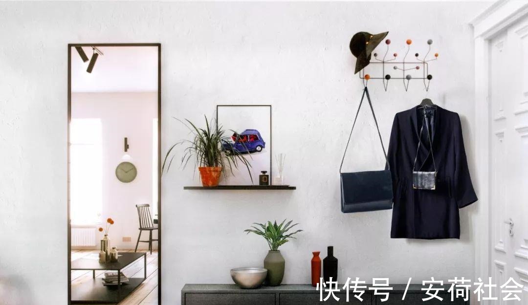 单人椅|46平米小户型公寓,通透明亮不拥挤,卧室用玻璃门隔断