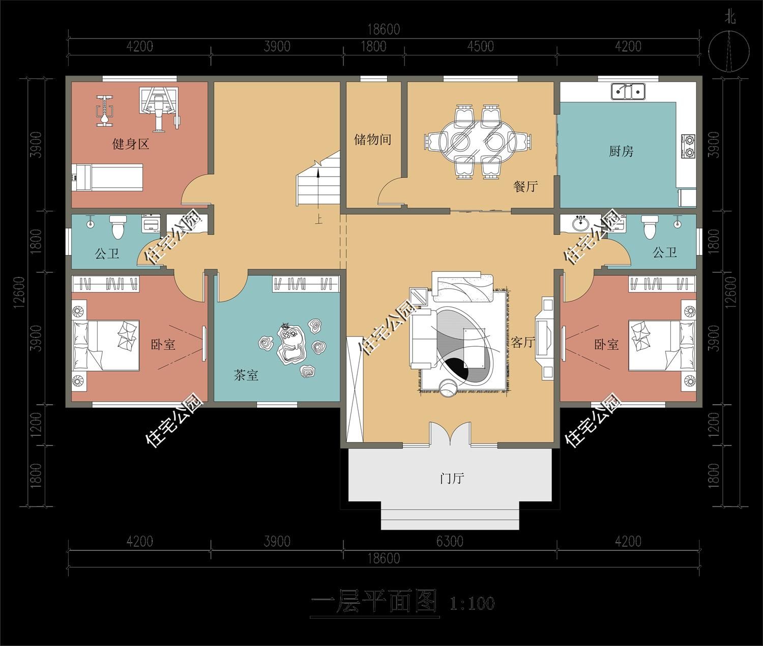 占地|10套带健身房的农村别墅图纸,在家也能做运动,哪套更适合农村呢