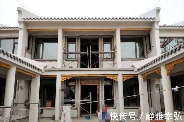 庭院|晒晒我农村66万建的中式三合院,1座房子6个庭院,这才叫生活