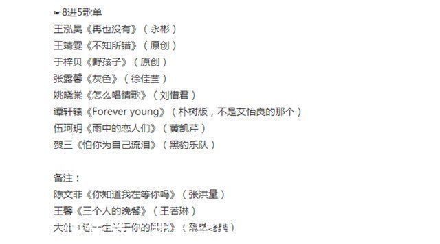 《好声音》半决赛歌单曝光，伍珂玥“危机”显露，夺冠几率变低