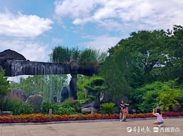 蓝天白云微风爽，荷花灼灼香满塘！济南泉城公园夏景如画|情报站| 齐鲁壹点